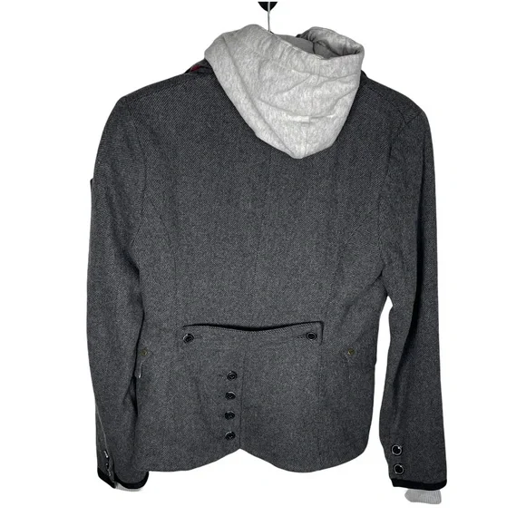 Superdry Tailoring Wool Blend Jacket Medium Gray - Picture 2 of 16